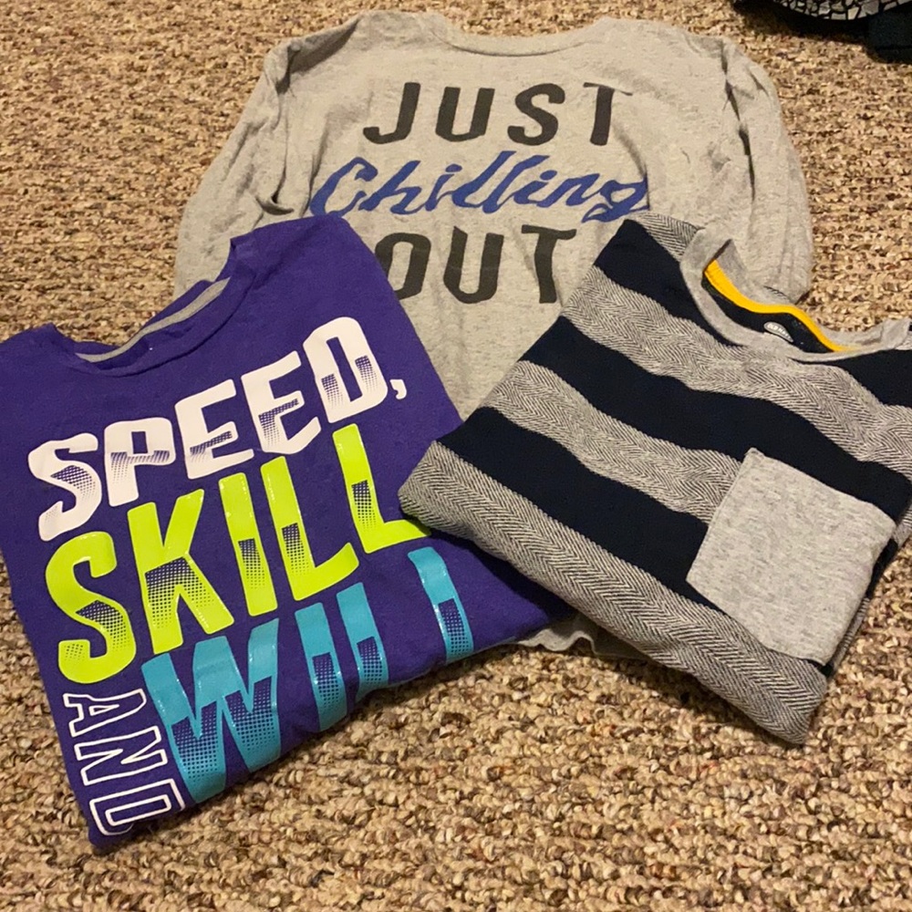 YB bundle of 3 Old Navy Long Sleeve Shirts